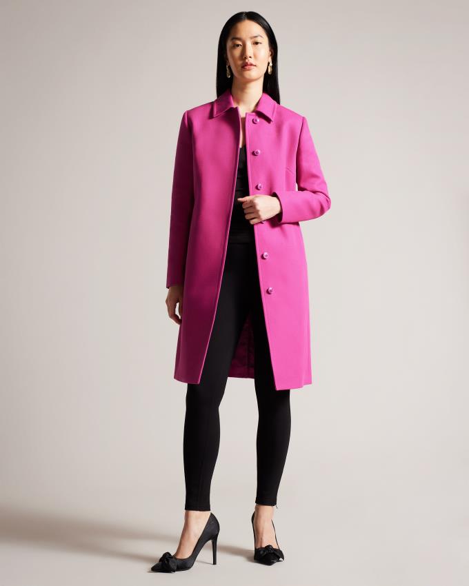 Manteau Ted Baker Belted Midi Trench Violette Clair Femme | YLR-58184267